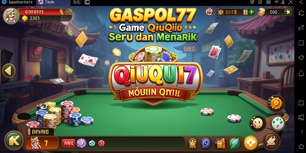 Gameplay seru dalam GASPOL77 saat bermain QiuQiu.