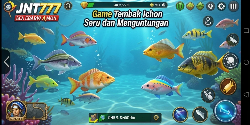 Gameplay seru Tembak Ikan dengan grafis menawan.