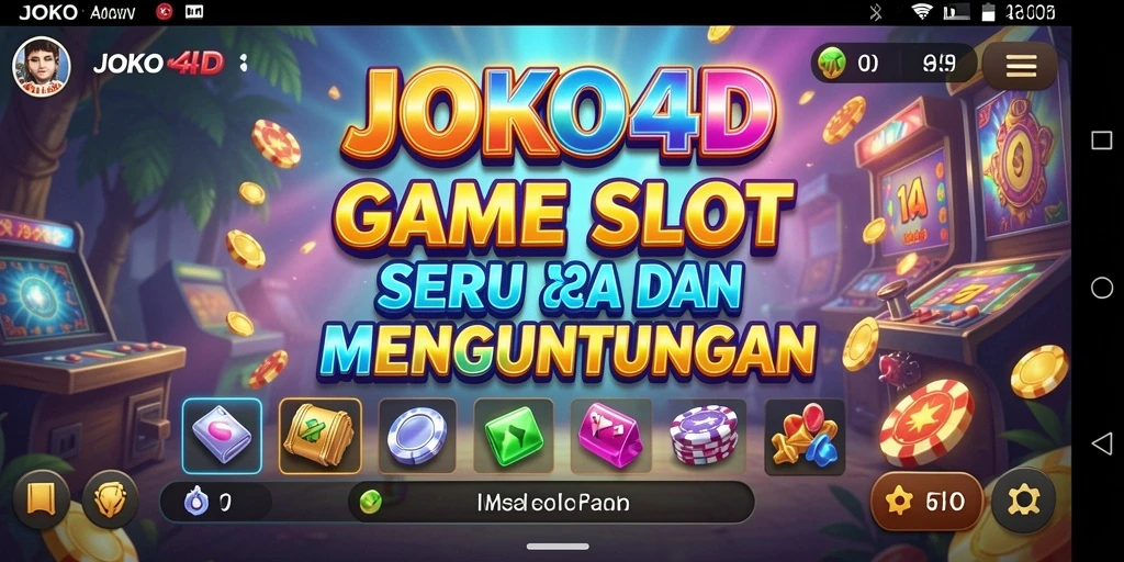 Screenshot gameplay JOKO4D menampilkan serunya bermain Slot.