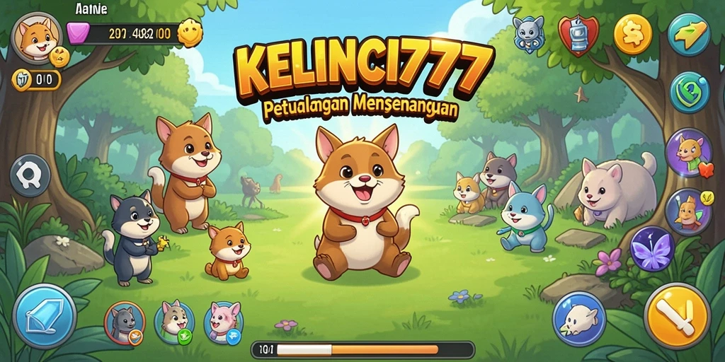 Screenshot gameplay KELINCI777 menampilkan kelinciku bekerja di peternakan Idle.