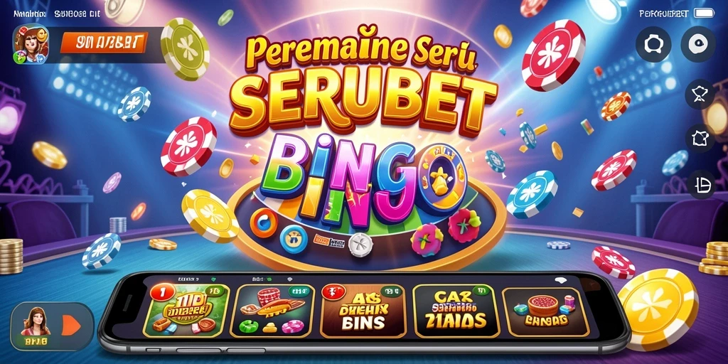 Tampilan gameplay seru dari game Bingo SERUBET.
