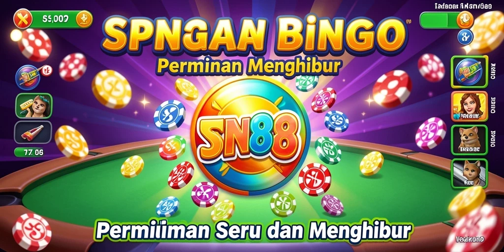 Tampilan gameplay Bingo SPN88 yang menarik dan seru.