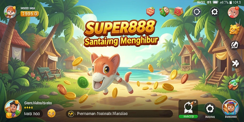 Gameplay SUPER88 yang seru dan penuh warna.