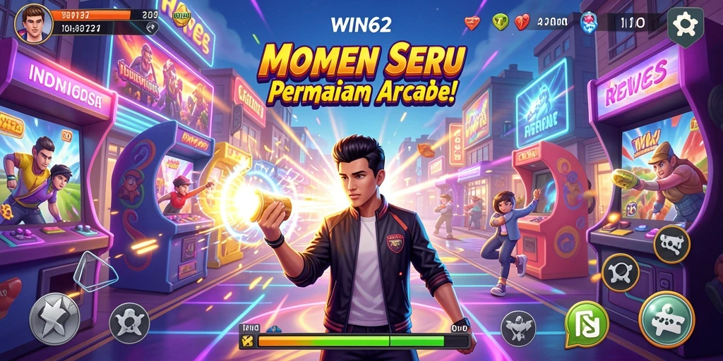 Tampilkan gameplay mendebarkan dari WIN62 saat pemain beraksi.